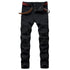 Men's Jeans Basic Zipper Denim Mid Waisted Jeans Straight Pants
